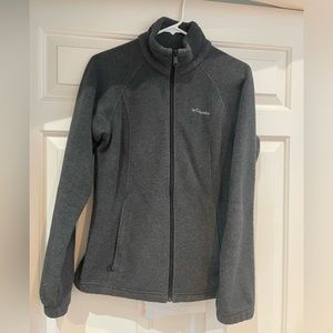 Columbia grey zip-up fleece